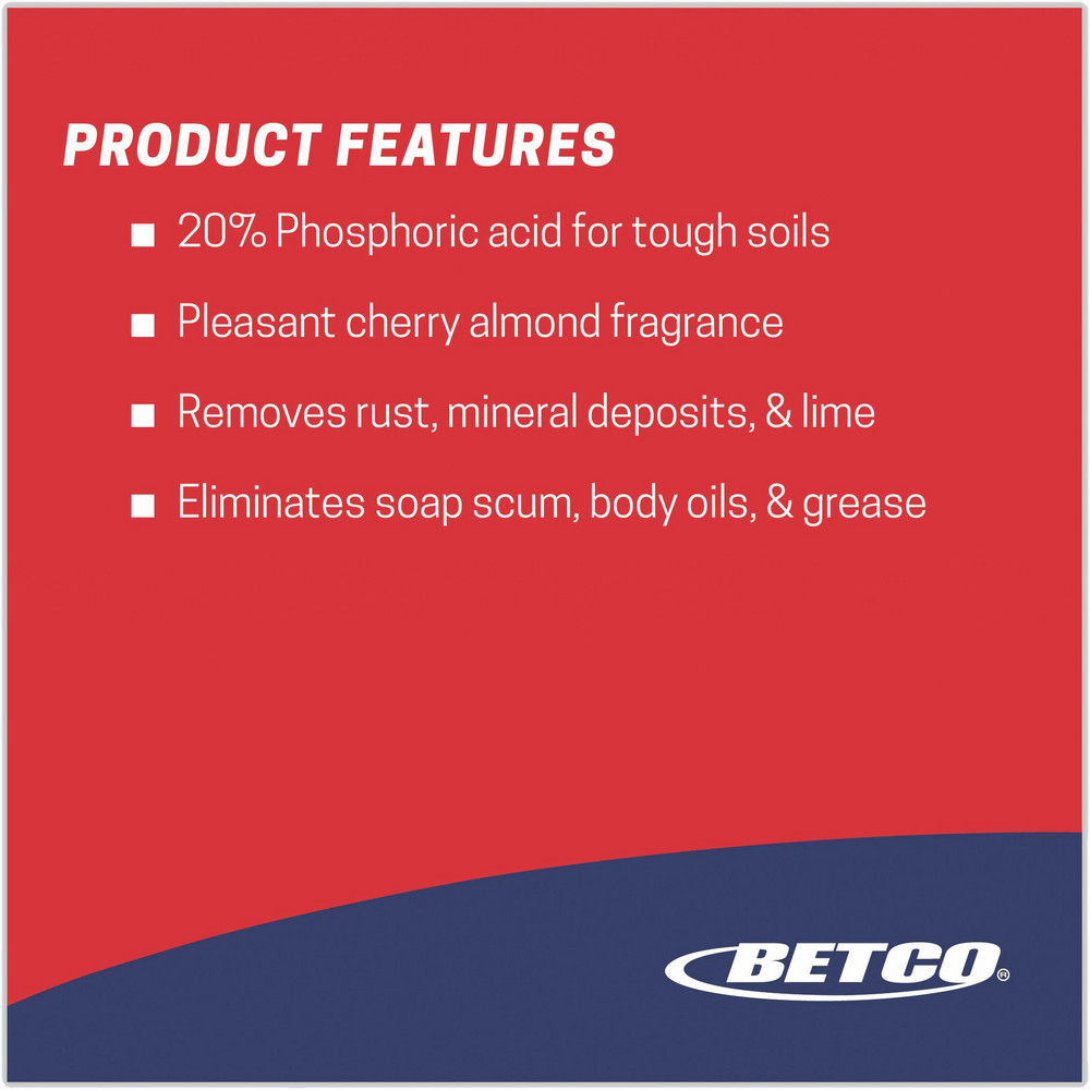 Betco Bathroom Cleaners: Product Type: Toilet Bowl Cleaner; Form: Liquid; Container Type: Bottle; Container Size: 32 oz - BET761200