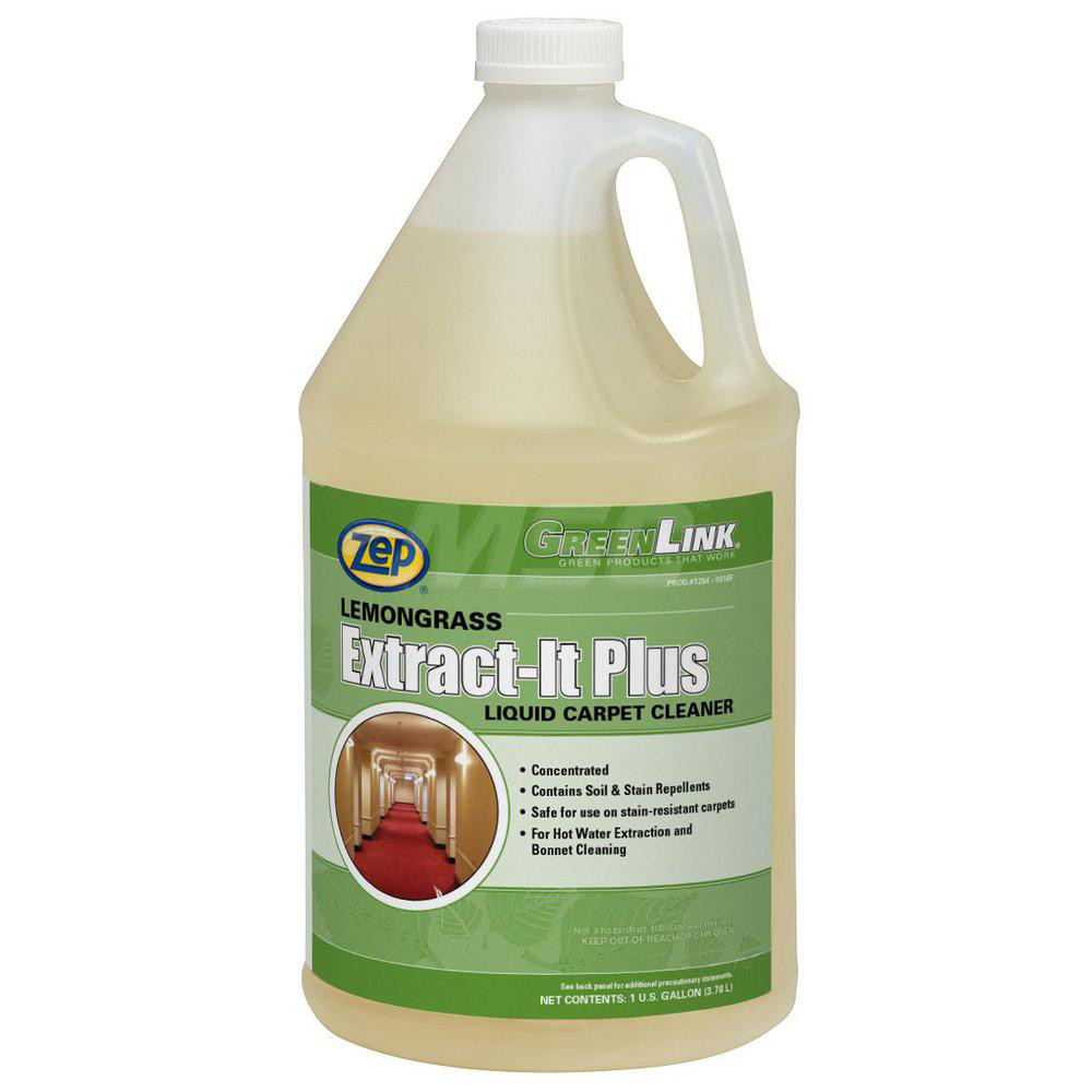 ZEP Lemongrass Extract-It Plus Carpet Cleaner, 1 gal, Lemongrass Scent, 4/Case - 128423