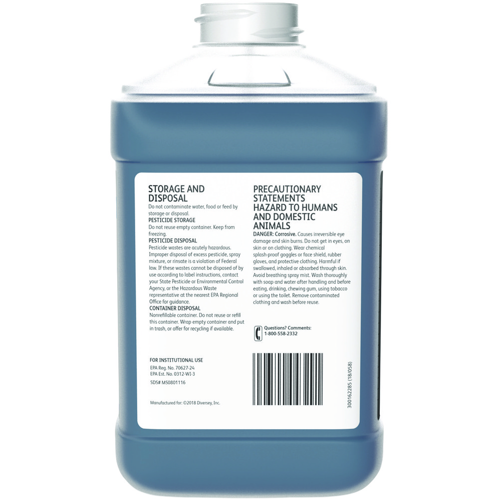 Diversey All-Purpose Cleaner: 84.5 oz, Bottle, Disinfectant - DVS04329