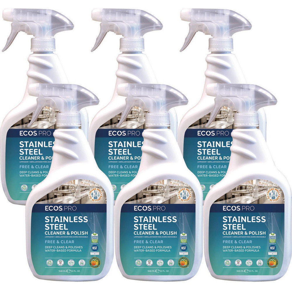 Suma Metal & Stone Cleaner: Liquid & Spray, 32 fl oz Spray Bottle, Unscented - DVO94368259