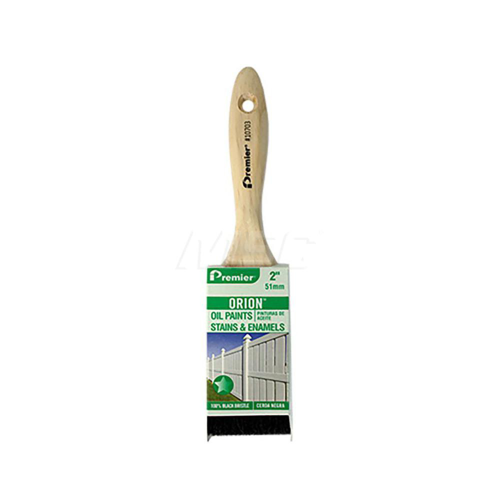 Premier Paint Roller Paint Brush: 1-1/2" Wide, Hog, Natural & Synthetic Bristle - 10702