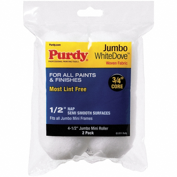 Purdy Mini Paint Roller Cover: 3/8" Nap, 4-1/2" Wide - 14G624012