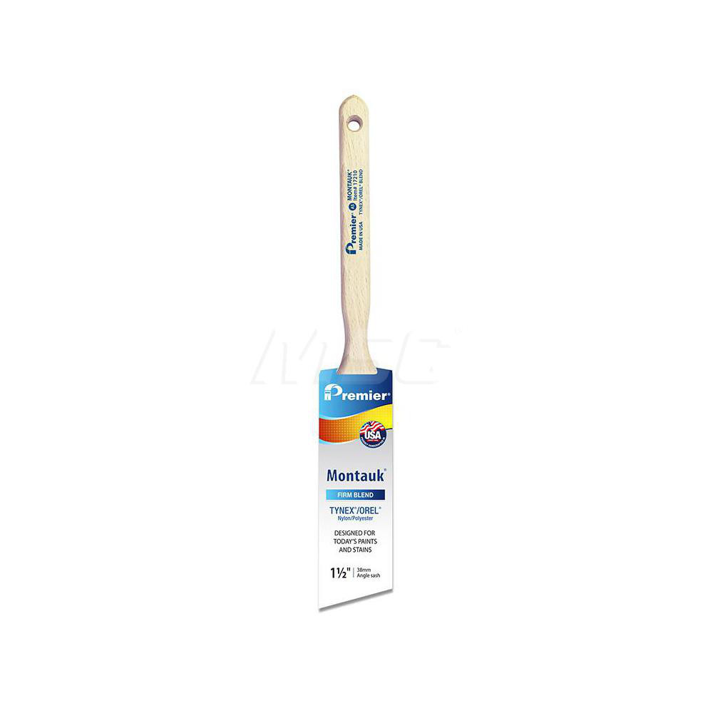 Premier Paint Roller Paint Brush: 2" Wide, Nylon, Synthetic Bristle - 17211