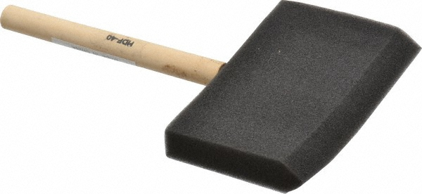 Premier Paint Roller Paint Brush: 4" Wide, Foam, Synthetic Bristle - HDF-40