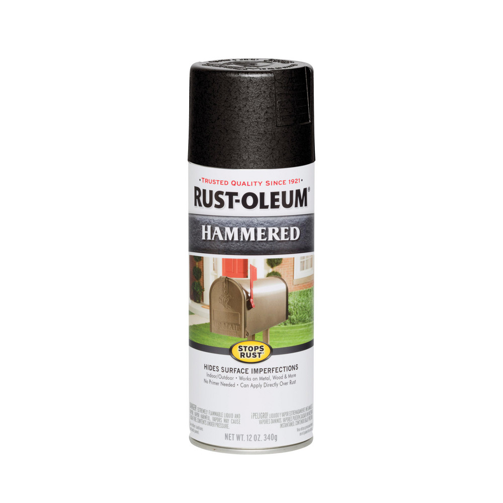 Rust-Oleum Spray Paint: Metallic, Hammertone, 12 oz Net Fill, Spray Paint, Rustproof Enamel, Rust Protector & Rust-Preventive Acrylic Alkyd Enamel - 7218830
