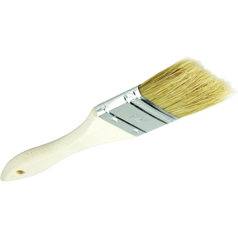 Weiler Paint Brush:  1-1/2" Wide, China Bristle,  Natural Bristle - 40180