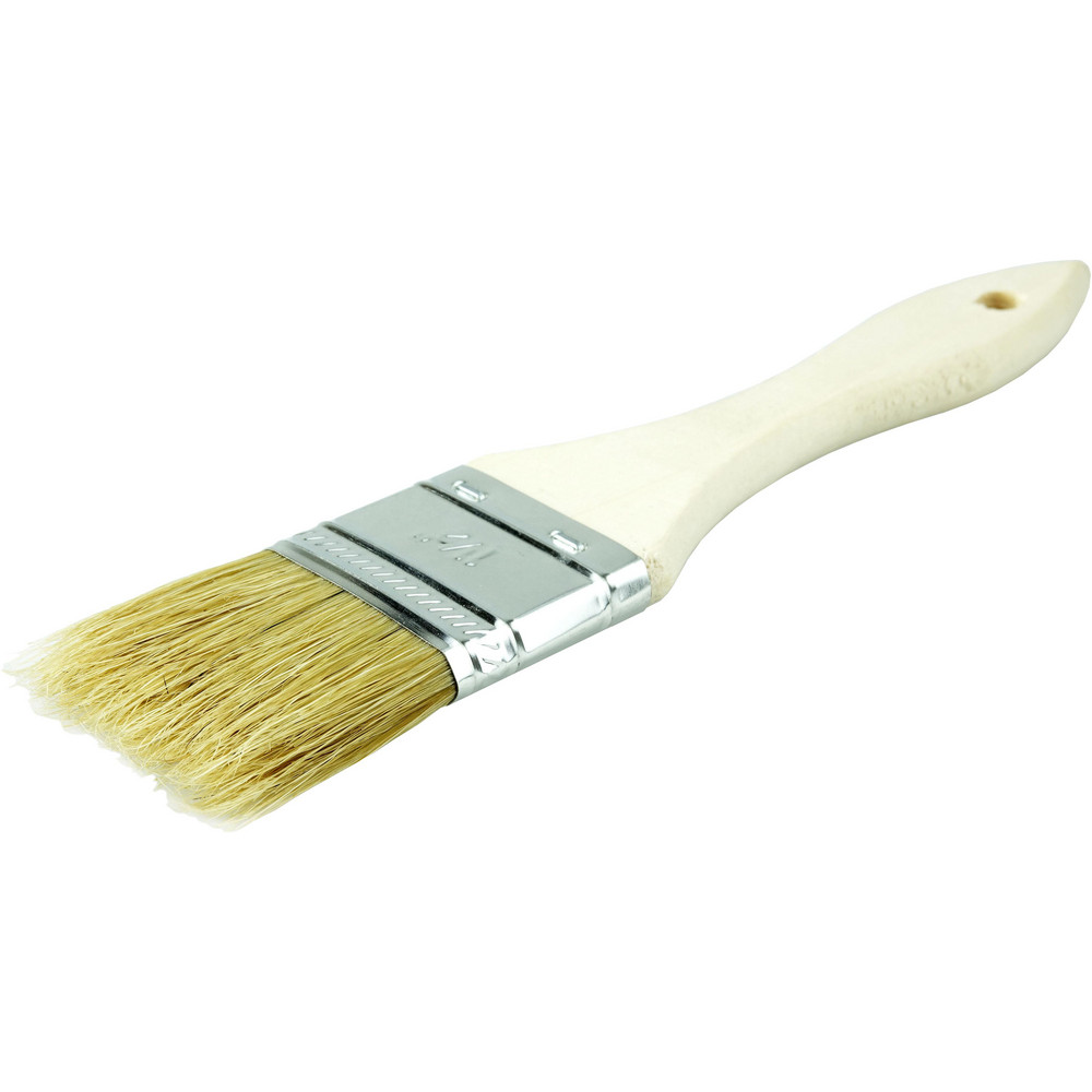 Weiler Paint Brush:  1-1/2" Wide, China Bristle,  Natural Bristle - 40180