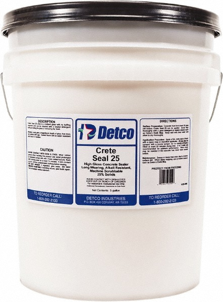 Detco Crete Seal 25, 1 Gal, Concrete Sealer, 25% Solids - 0320-4X1
