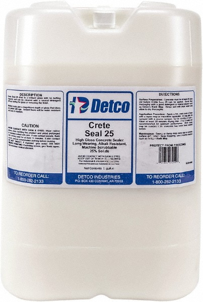 Detco Crete Seal 25, 1 Gal, Concrete Sealer, 25% Solids - 0320-4X1