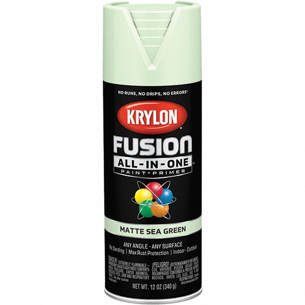 Krylon Acrylic Enamel Spray Paint: Sea Green, Matte, 12 oz - K02762007