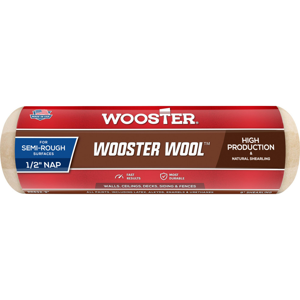 Wooster Brush Paint Roller Cover: 1/2" Nap, 18" Wide - RR632-18