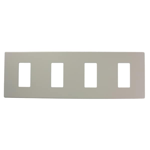 Leviton Dimmer Switch Renii Plate-0N4W0Fn-Gry - AWP00-4G