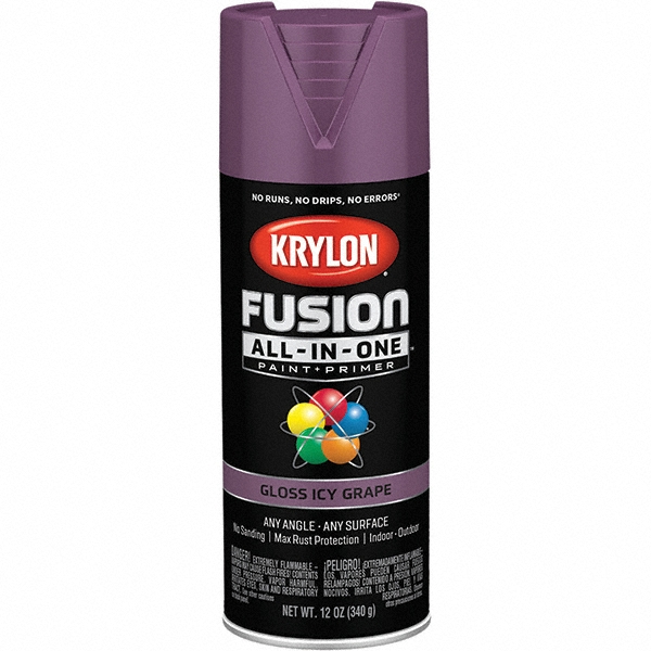 Krylon Acrylic Enamel Spray Paint: Icy Grape, Gloss, 12 oz - K02709007