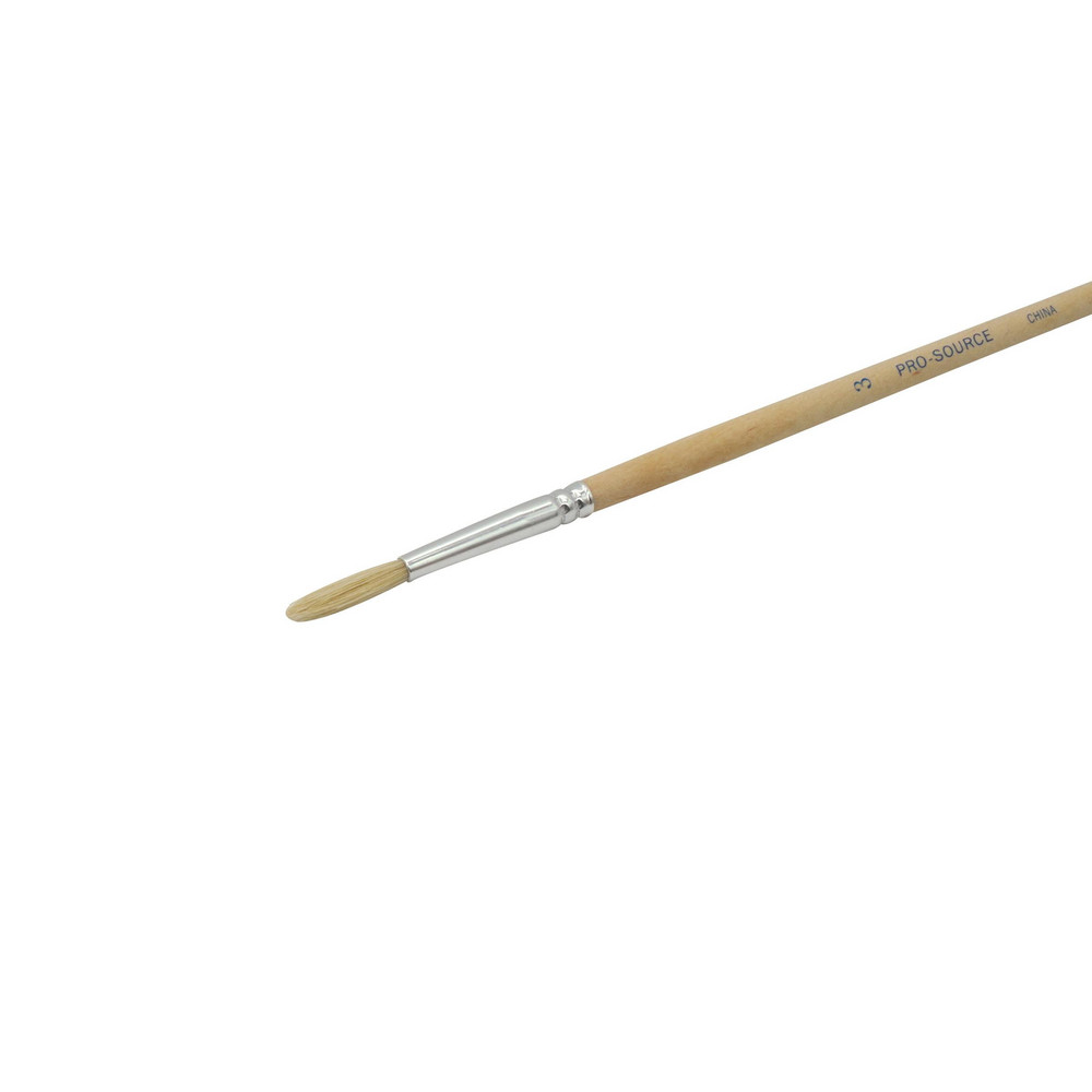 PRO-SOURCE Artist Brush: #3 Industry Size, 3/16" Wide, Boar & Pig - AUB03-10