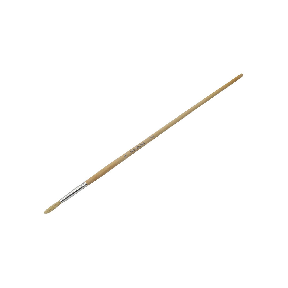 PRO-SOURCE Artist Brush: #3 Industry Size, 3/16" Wide, Boar & Pig - AUB03-10