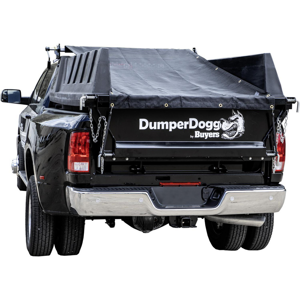 Buyers Products Tarp/Dust Cover: Black, Aluminum, 10' Long x 4-1/2' Wide, 9 to 10 mil - DTR4510