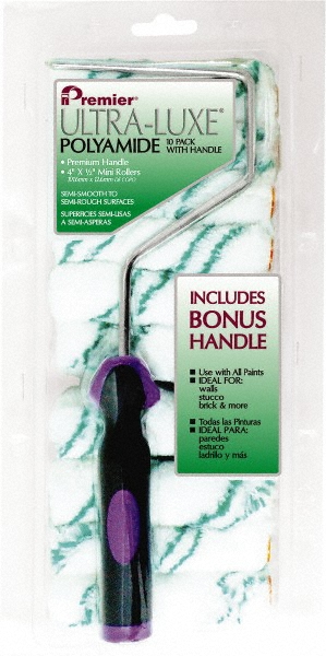 Premier Paint Roller 10" Long, 3/8" Nap, Mini Roller Cover Combo - 25072