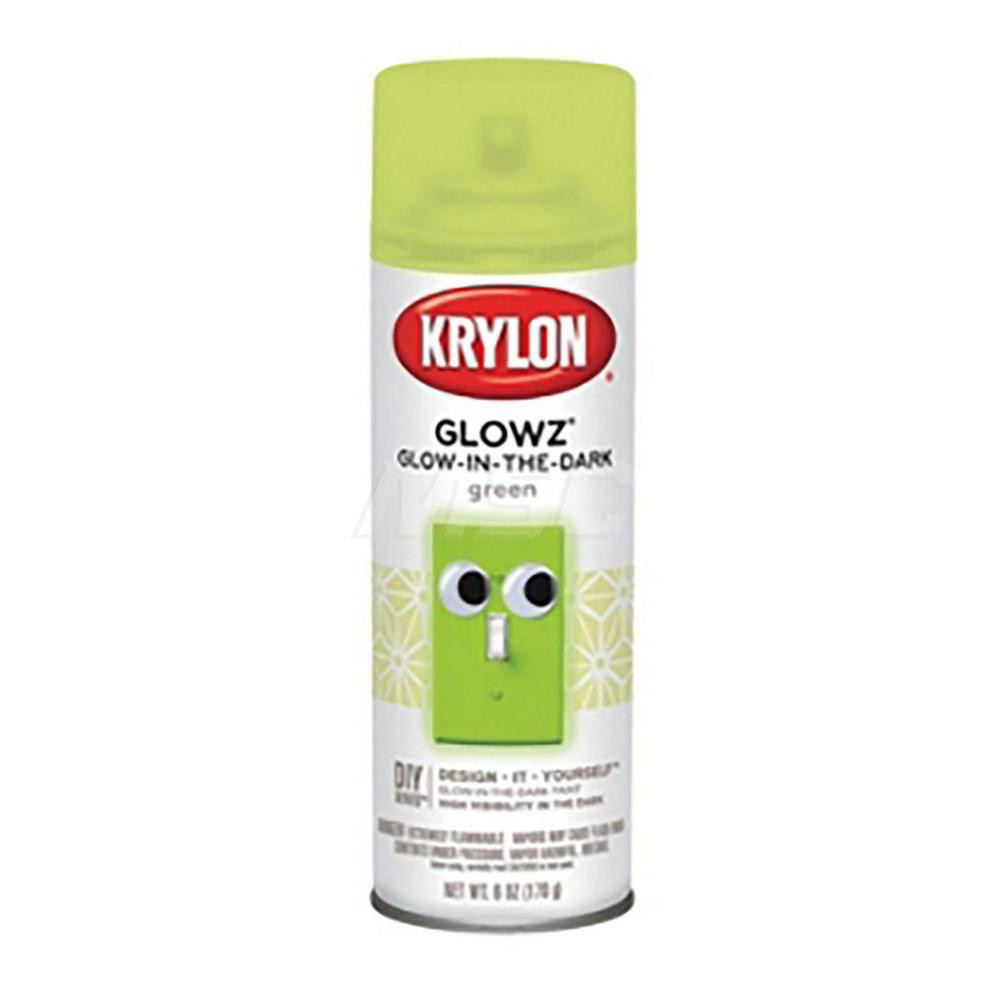 Krylon Craft Spray Paint: Glow Green, Semi-Gloss, 6 oz - K03150007