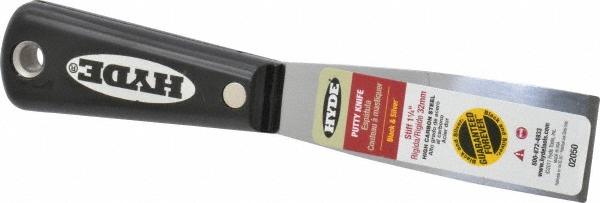 Hyde Tools Putty Knife: Stainless Steel, 1-5/16" Wide - 01240