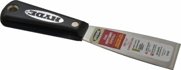 Hyde Tools Putty Knife: Stainless Steel, 1-5/16" Wide - 01240