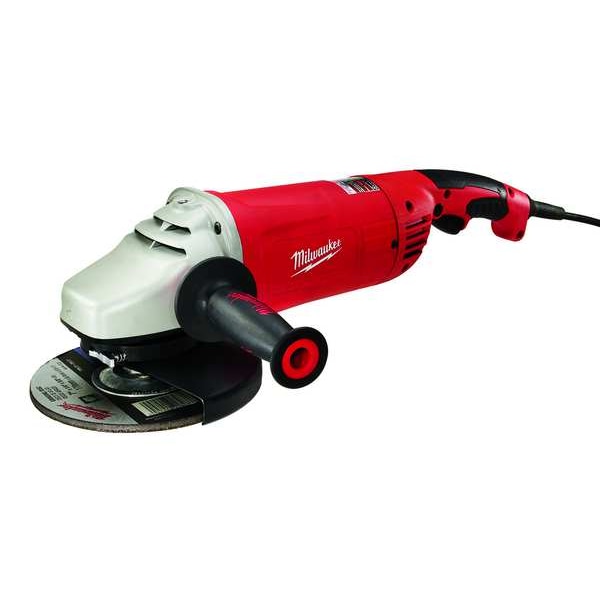 Milwaukee Tool Angle Grinder, 7"/9" wheel diameter, 15 amp, 120V, Lock-On - 6088-30