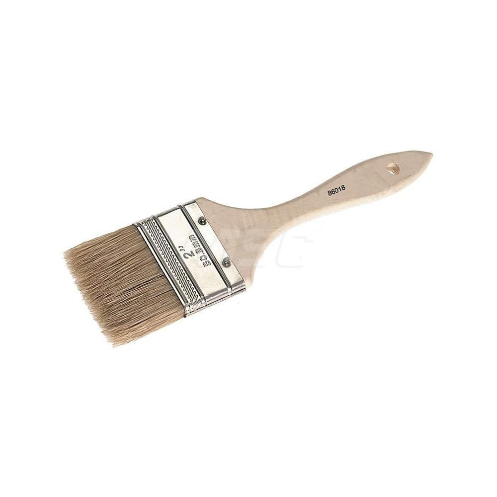 CGW Abrasives Paint Brush: 3" Wide, Brown China Bristle, Natural Bristle - 60229
