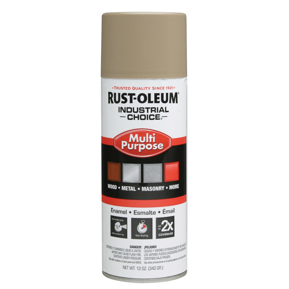 Rust-Oleum Enamel Spray Paint: Beige, Gloss, 12 oz Can - 1671830