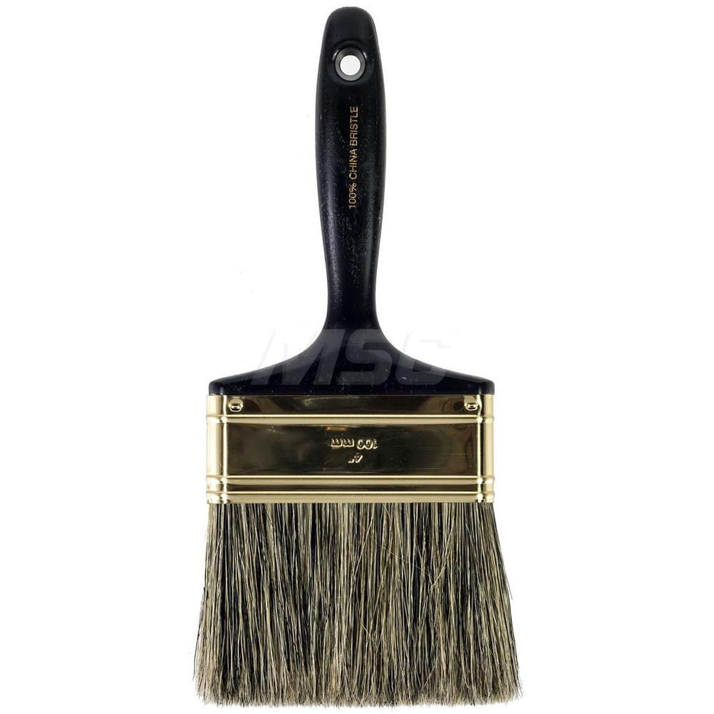 Wooster Brush Paint Brush: 4" Wide, Hog, Natural Bristle - Z1101-4