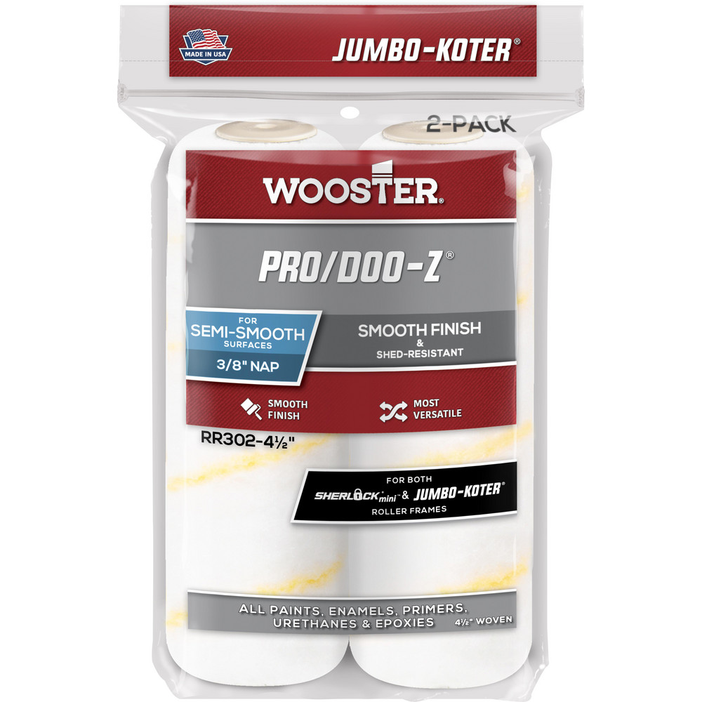 Wooster Brush Paint Roller Cover: 3/4" Nap, 12" Wide - RR644-12