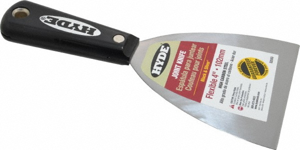 Hyde Tools Taping Knife: Carbon Steel, 4-1/2" Wide - 04701