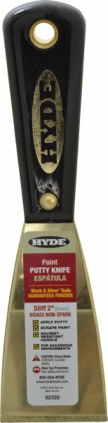 Hyde Tools Putty Knife: Carbon Steel, 3/4" Wide - 02205