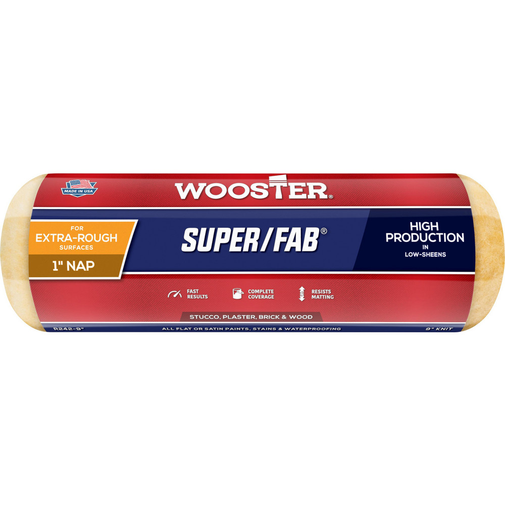 Wooster Brush Paint Roller Cover: 1" Nap, 9" Wide - R777-9