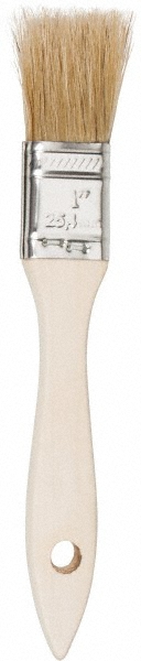 Premier Paint Roller Paint Brush: 1-1/2" Wide, White China, Synthetic Bristle - DWV15