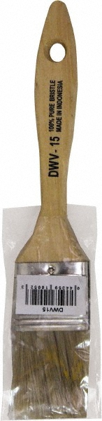 Premier Paint Roller Paint Brush: 1-1/2" Wide, White China, Synthetic Bristle - DWV15