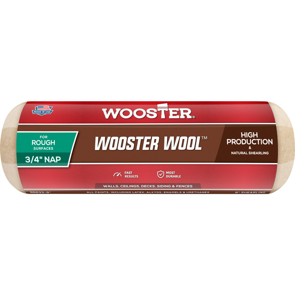 Wooster Brush Paint Roller Cover: 3/4" Nap, 18" Wide - RR633-18