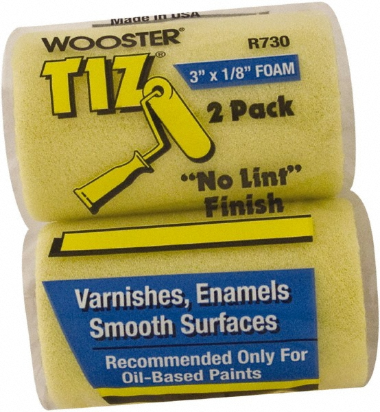 Wooster Brush Paint Roller Cover: 1/8" Nap, 3" Wide - R730-3