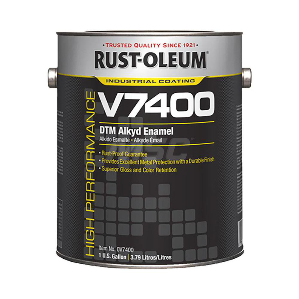 Rust-Oleum Alkyd Enamel Paint: 1 gal, Gloss Finish, Safety Blue - 245474