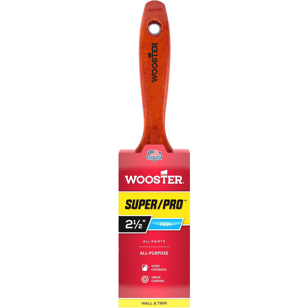 Wooster Brush Paint Brush: 3" Wide, Polyester & Synthetic, Synthetic Bristle - 5222-3