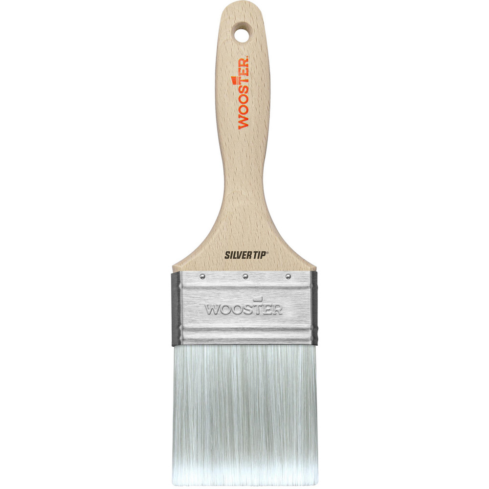 Wooster Brush Paint Brush: 3" Wide, Polyester & Synthetic, Synthetic Bristle - 5222-3