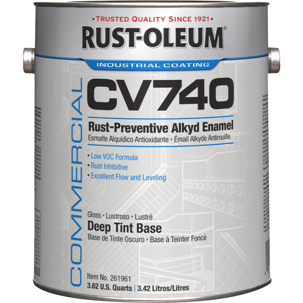 Rust-Oleum Industrial Enamel Paint: 1 gal, Gloss Finish, Deep Tint Base - 261961