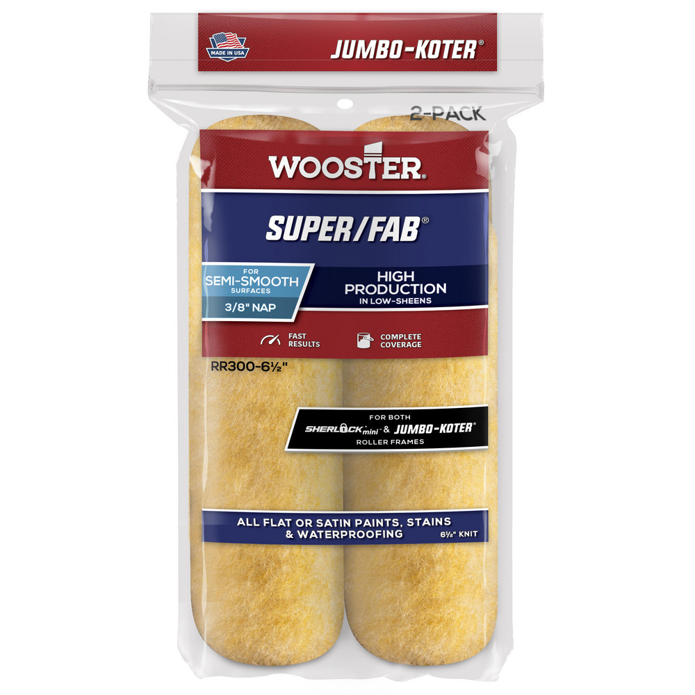 Wooster Brush Mini Paint Roller Cover: 3/4" Nap, 4-1/2" Wide - RR309-4-1/2