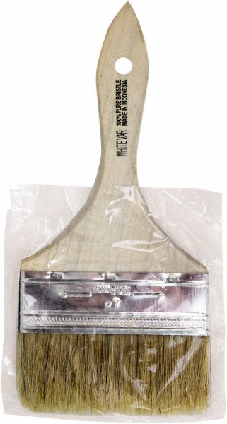 Wooster Brush Paint Brush: 3" Wide, Hog, Natural Bristle - 1147-3