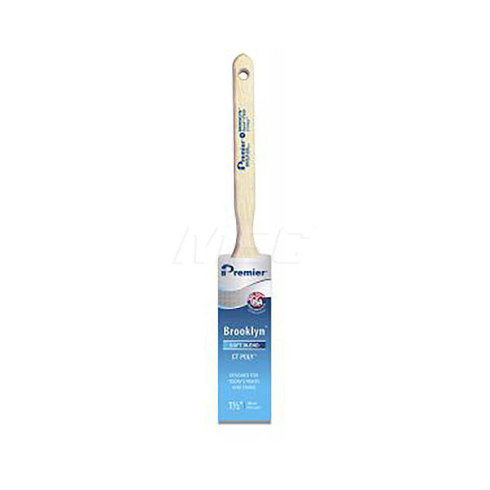Premier Paint Roller Paint Brush: 1-1/2" Wide, Polyester, Synthetic Bristle - 17300
