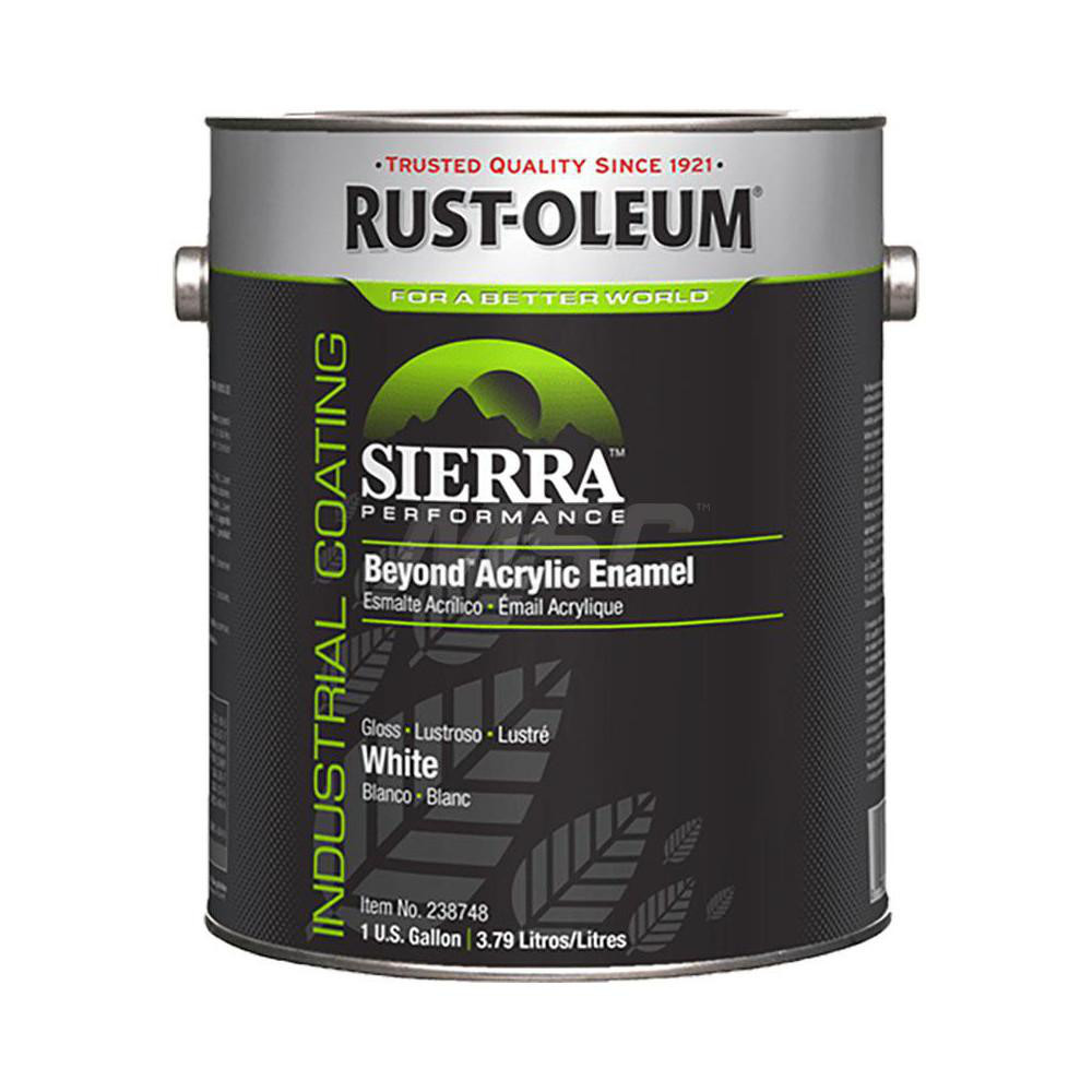 Rust-Oleum Acrylic Enamel Paint: 1 gal, Gloss Finish, Safety Red - 210493