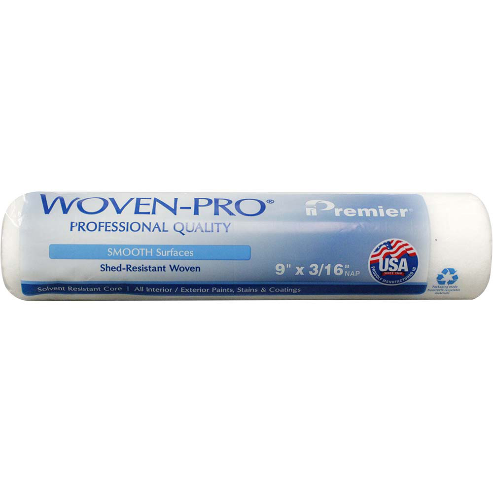 Wooster Brush Paint Roller Cover: 3/16" Nap, 9" Wide - R206-9