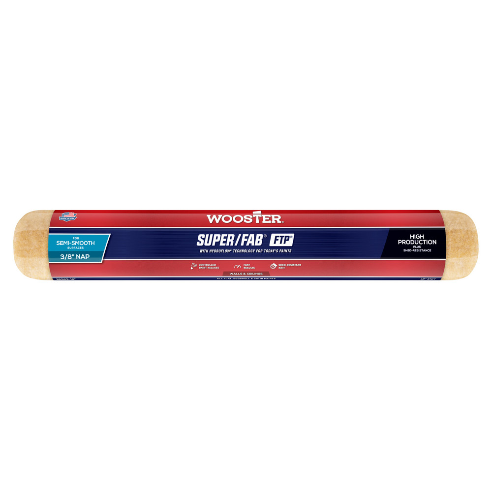 Wooster Brush Paint Roller Cover: 3/8" Nap, 18" Wide - RR923-18