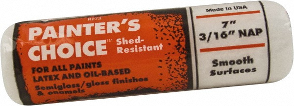 Wooster Brush Paint Roller Cover: 3/16" Nap, 7" Wide - R273-7