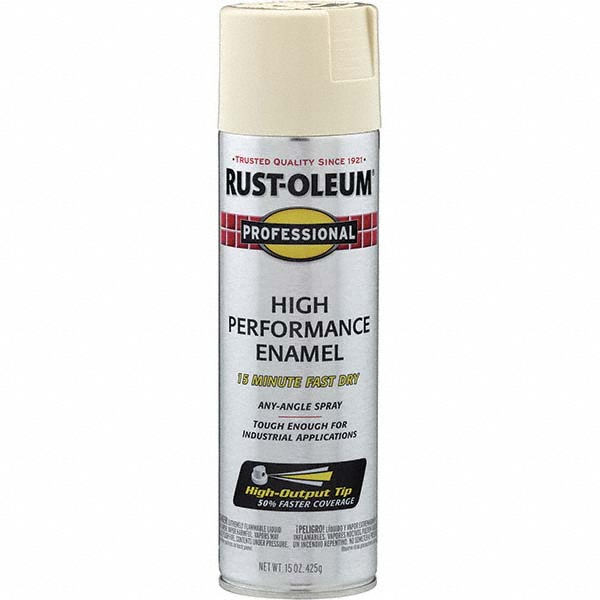 Rust-Oleum Rustproof Enamel Spray Paint: Almond, Gloss, 15 oz - 7570838