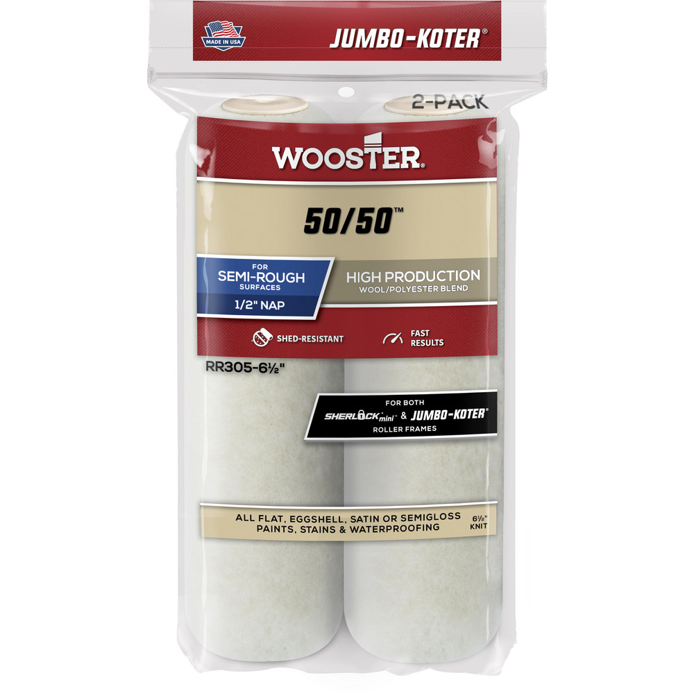 Wooster Brush Mini Paint Roller Cover: 1/2" Nap - RR305-6-1/2