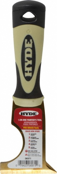 Hyde Tools 10-In-1 Tool: Stainless Steel, 2-1/2" Wide - 06920